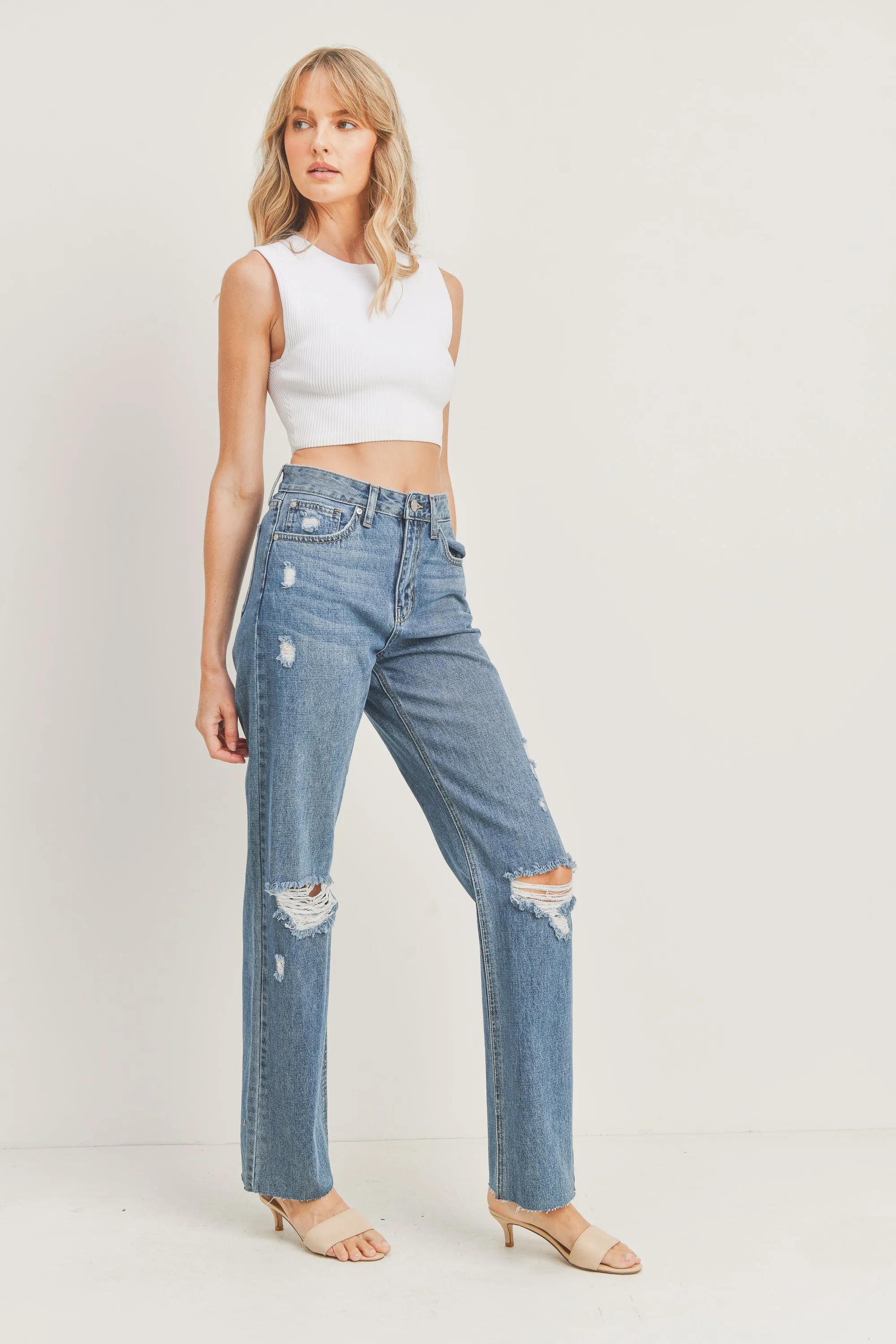 The Maren Ribcage Straight Leg Jeans