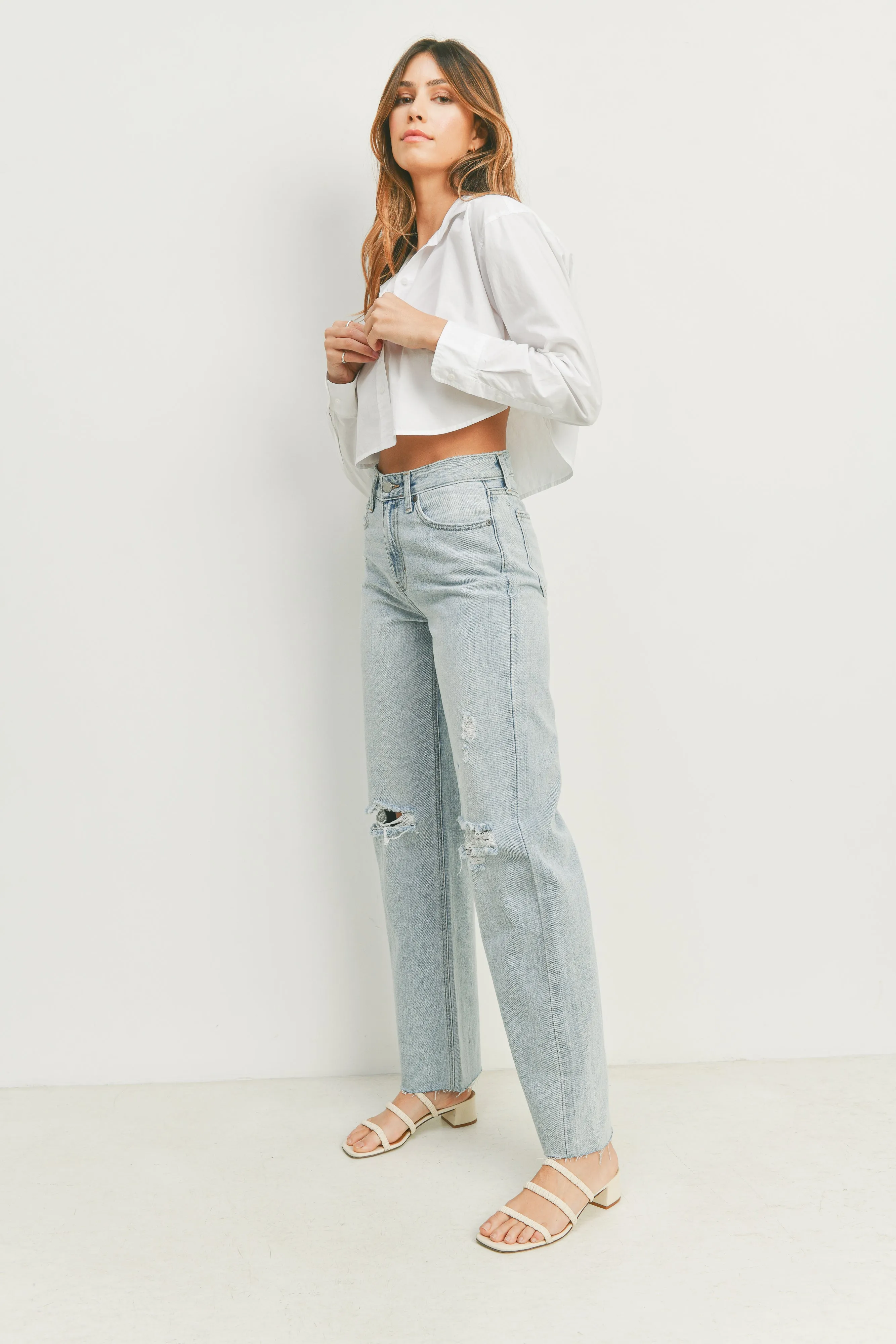 The Maren Ribcage Straight Leg Jeans