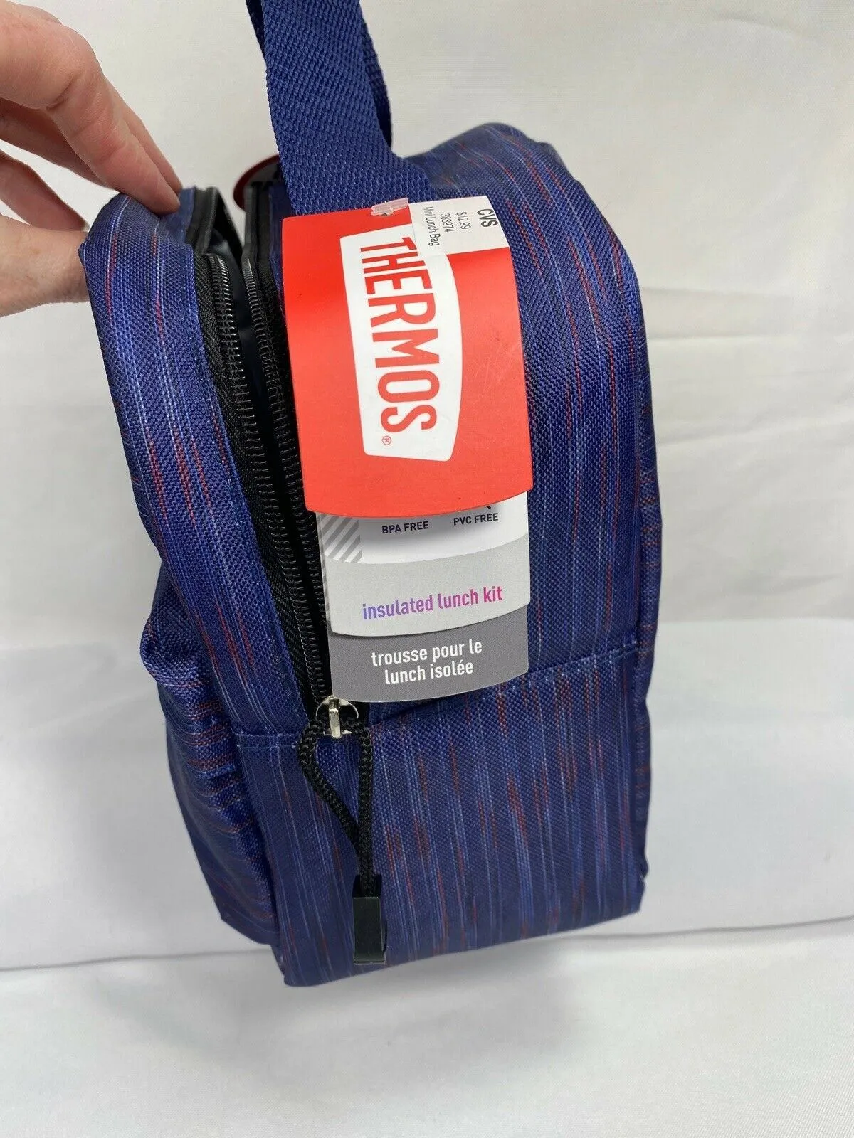 THERMOS BRAND INSULATED LUNCH KIT Box Bag Navy Red Black Hot Cold Travel