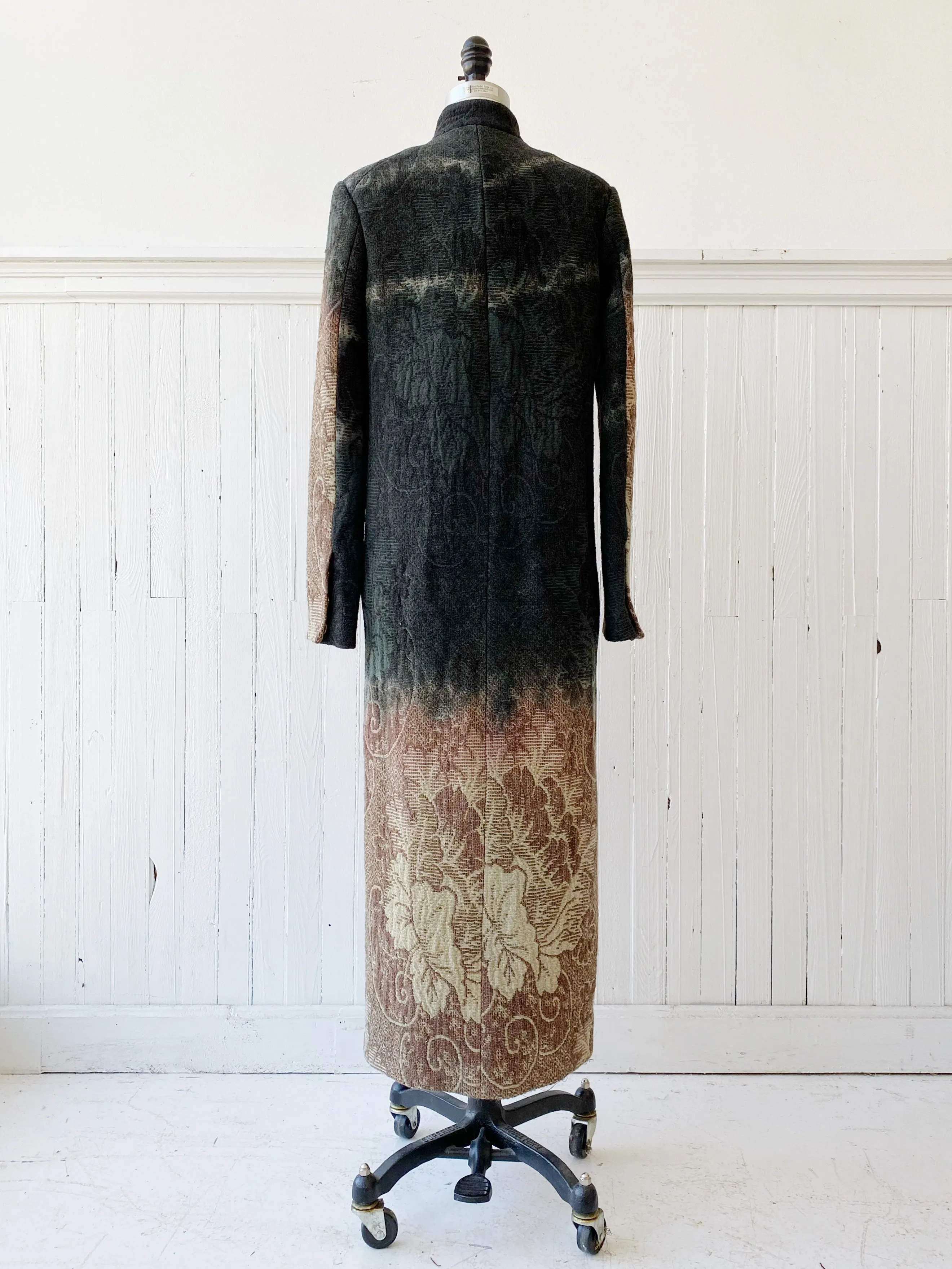 tie dyed victorian rug coat