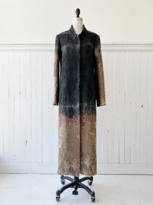 tie dyed victorian rug coat