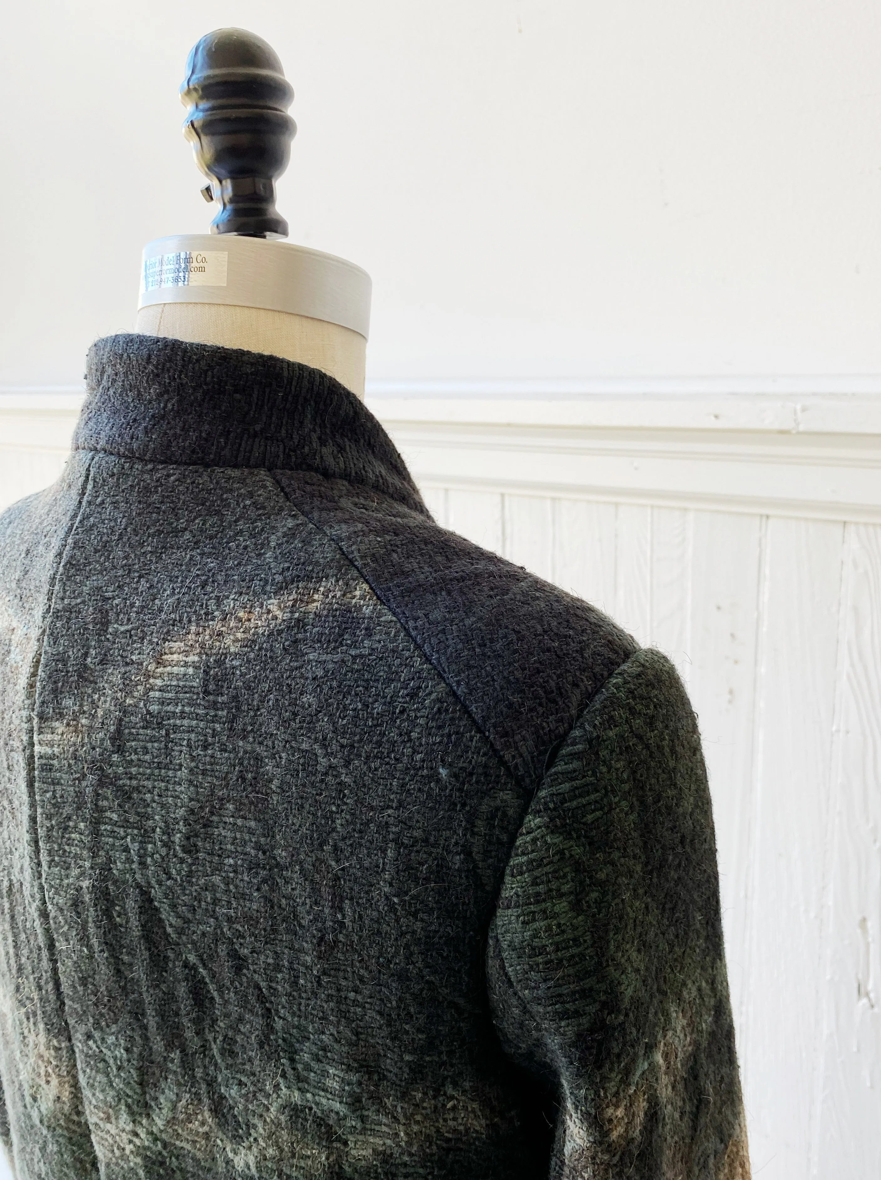tie dyed victorian rug coat