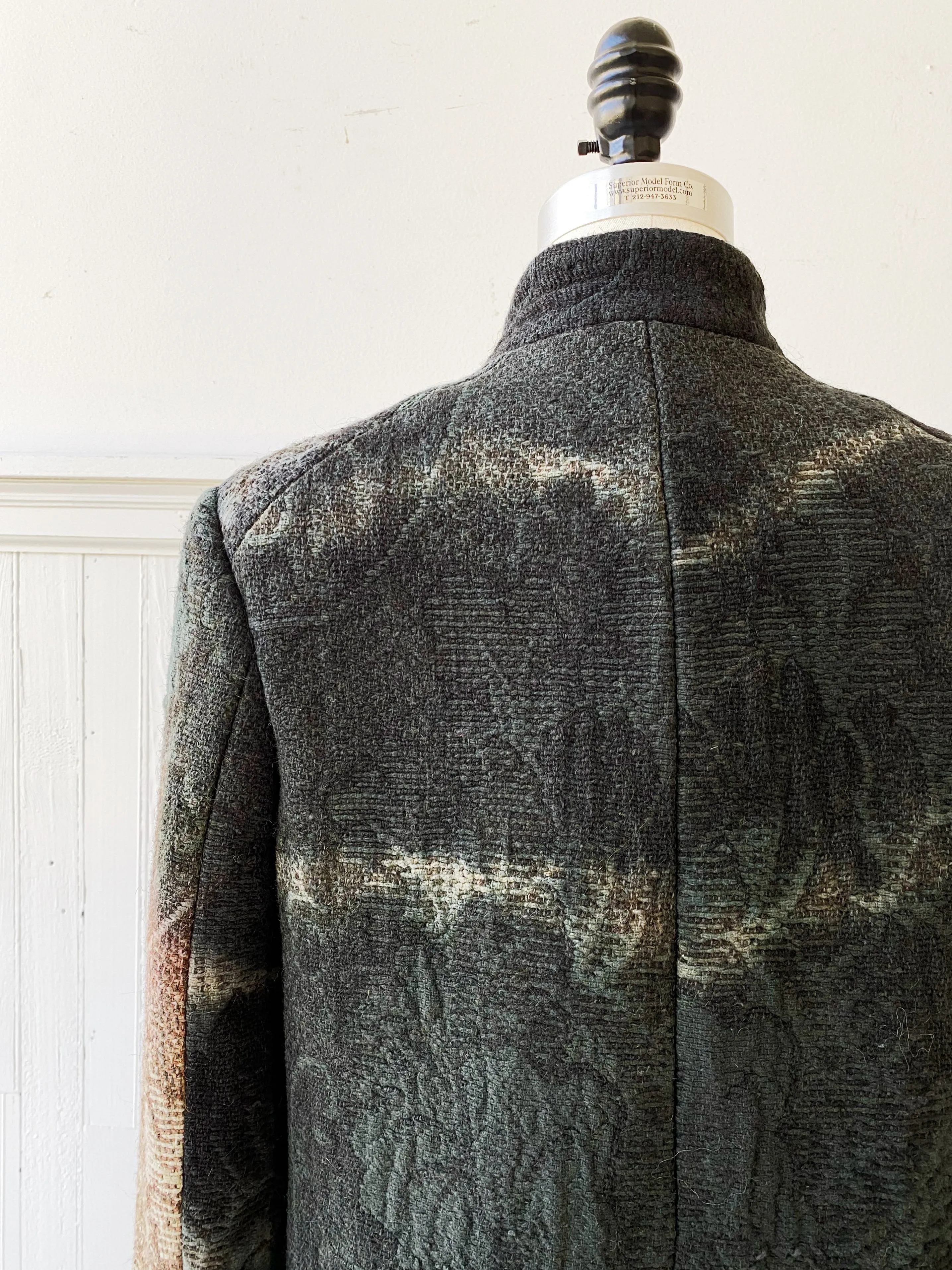 tie dyed victorian rug coat