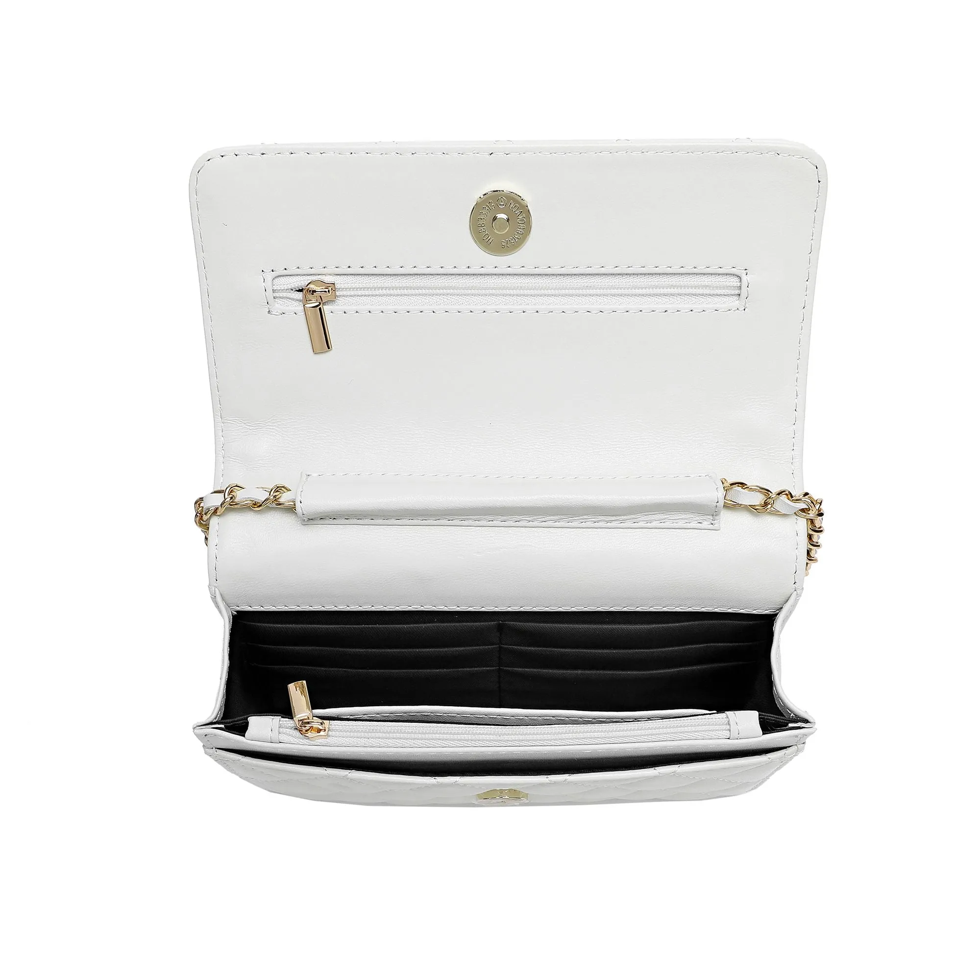Tiffany & Fred Quilted Sheepskin Leather Crossbody