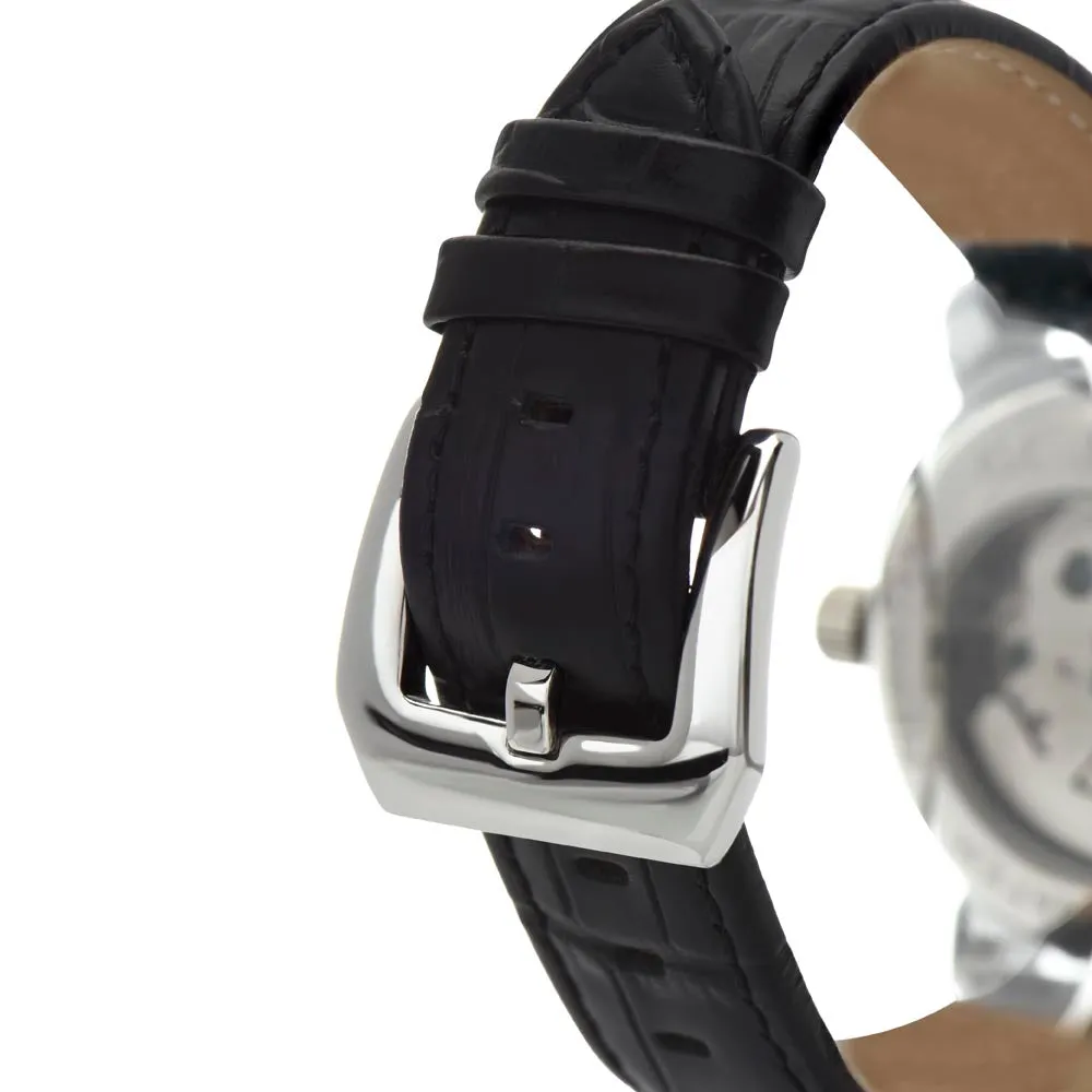 To My Soulmate | Every Second | Luxury Openface Men's Watch With Genuine Leather Band