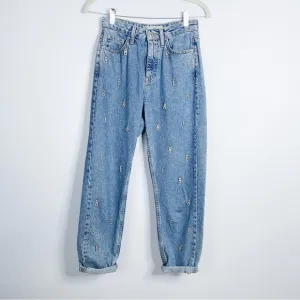 Topshop - Babe Embellished Denim