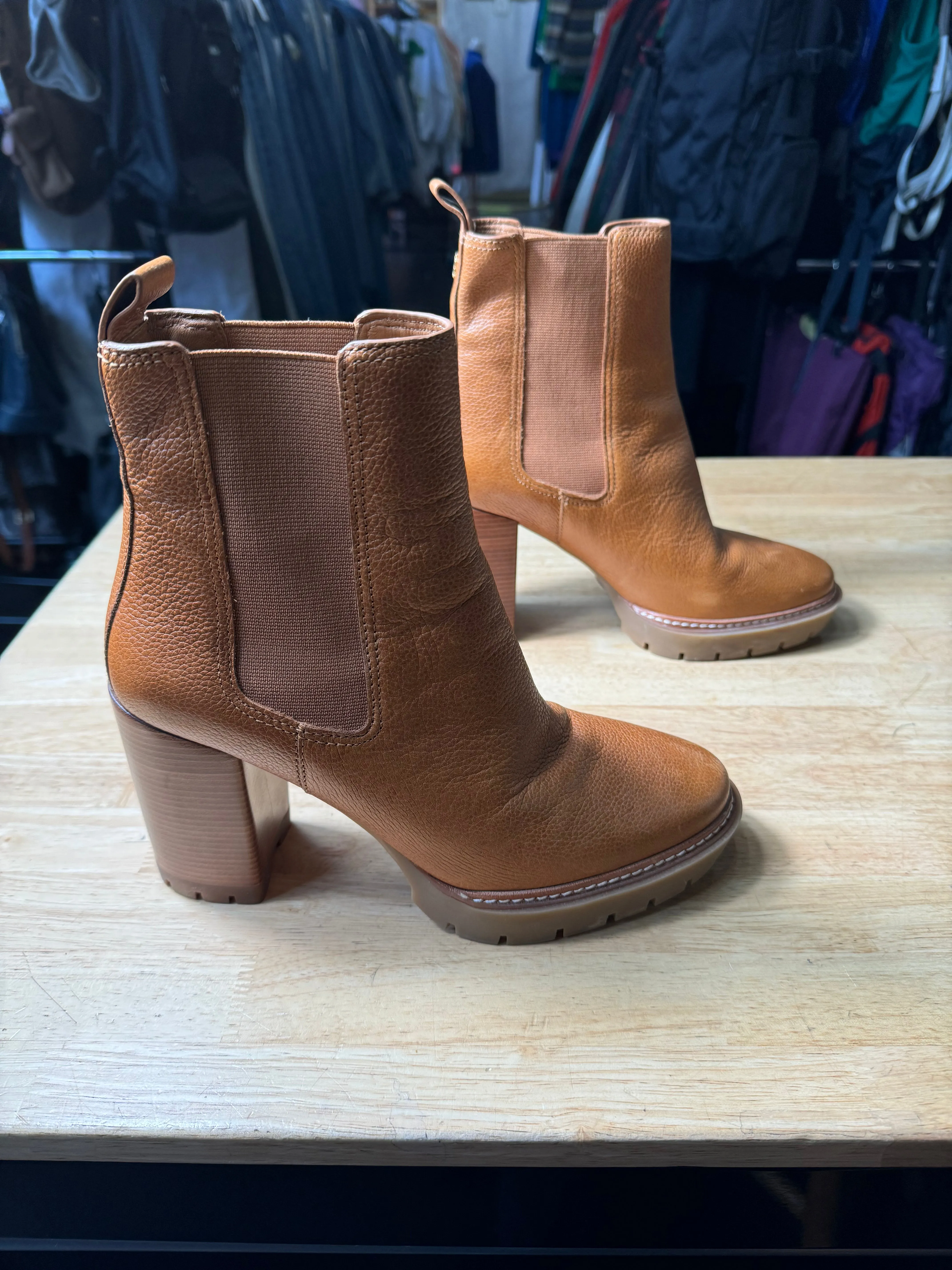 Tory Burch Women's Leather Heeled Boots