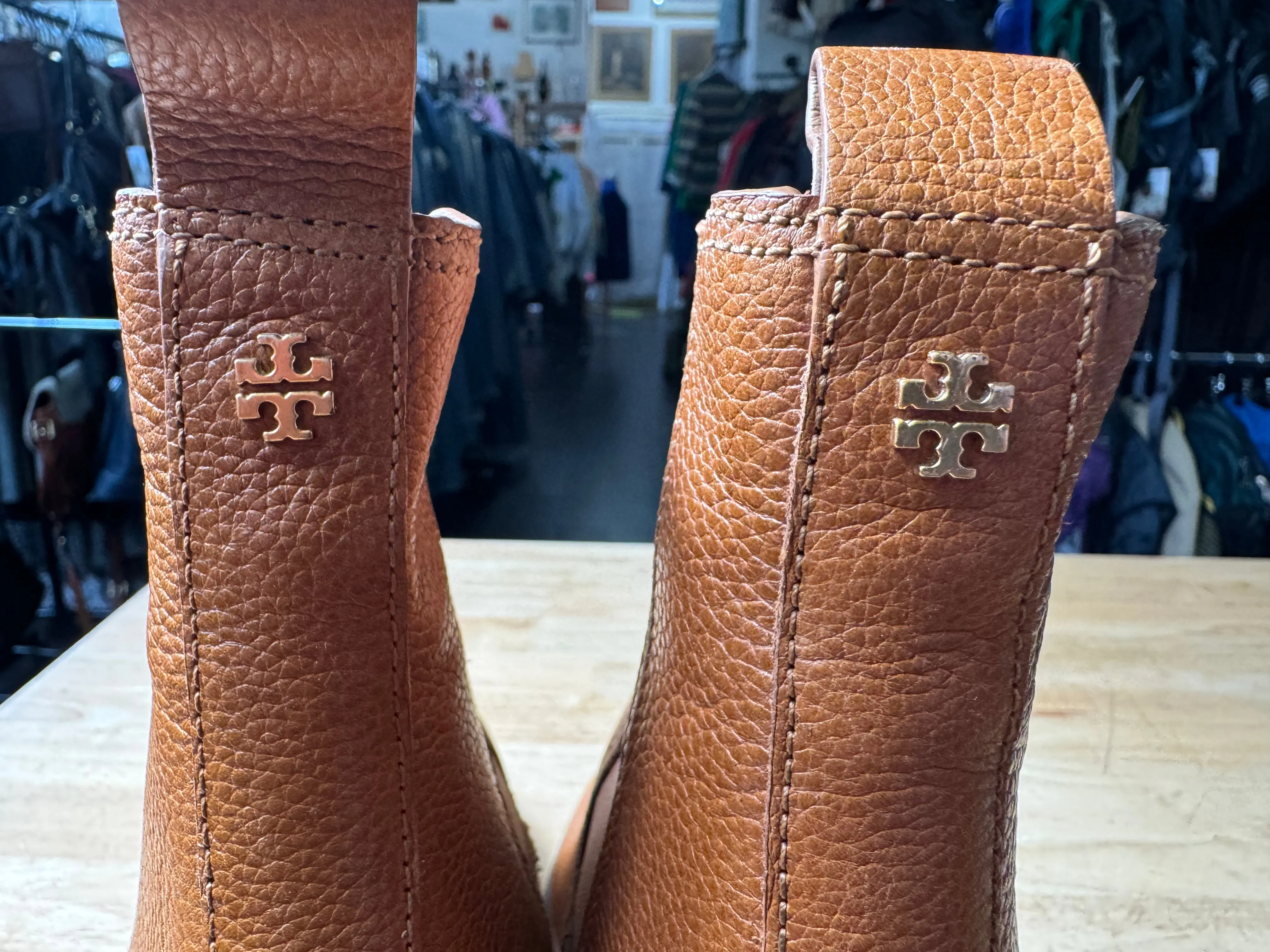 Tory Burch Women's Leather Heeled Boots