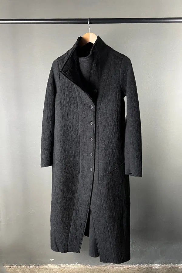 Transit Black Woollen Coat