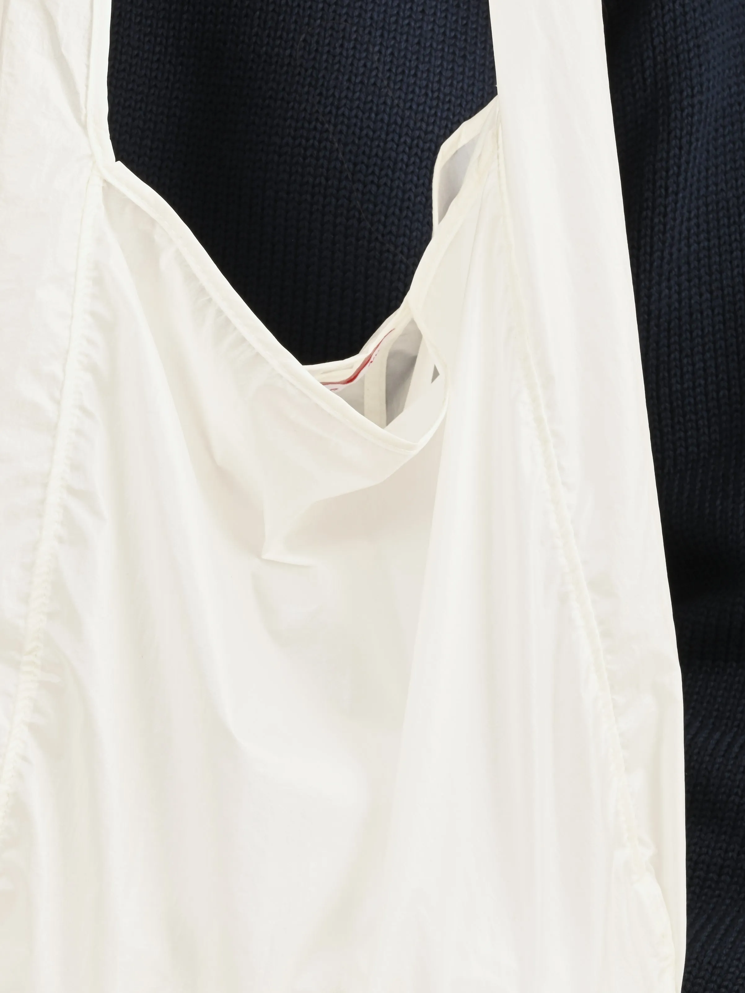 Transparent White Compactible Tote