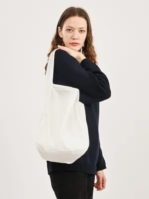 Transparent White Compactible Tote