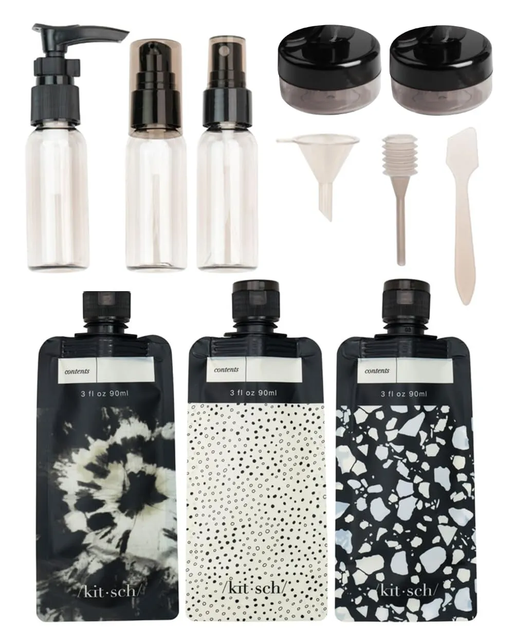 Travel Bottles for Toiletries - TSA Approved Bottles, Refillable, Leak-Proof Travel Size Containers, Essentials Kit for Shampoo, Conditioner, Lotion and More, Valentines Gift - 11 Pack