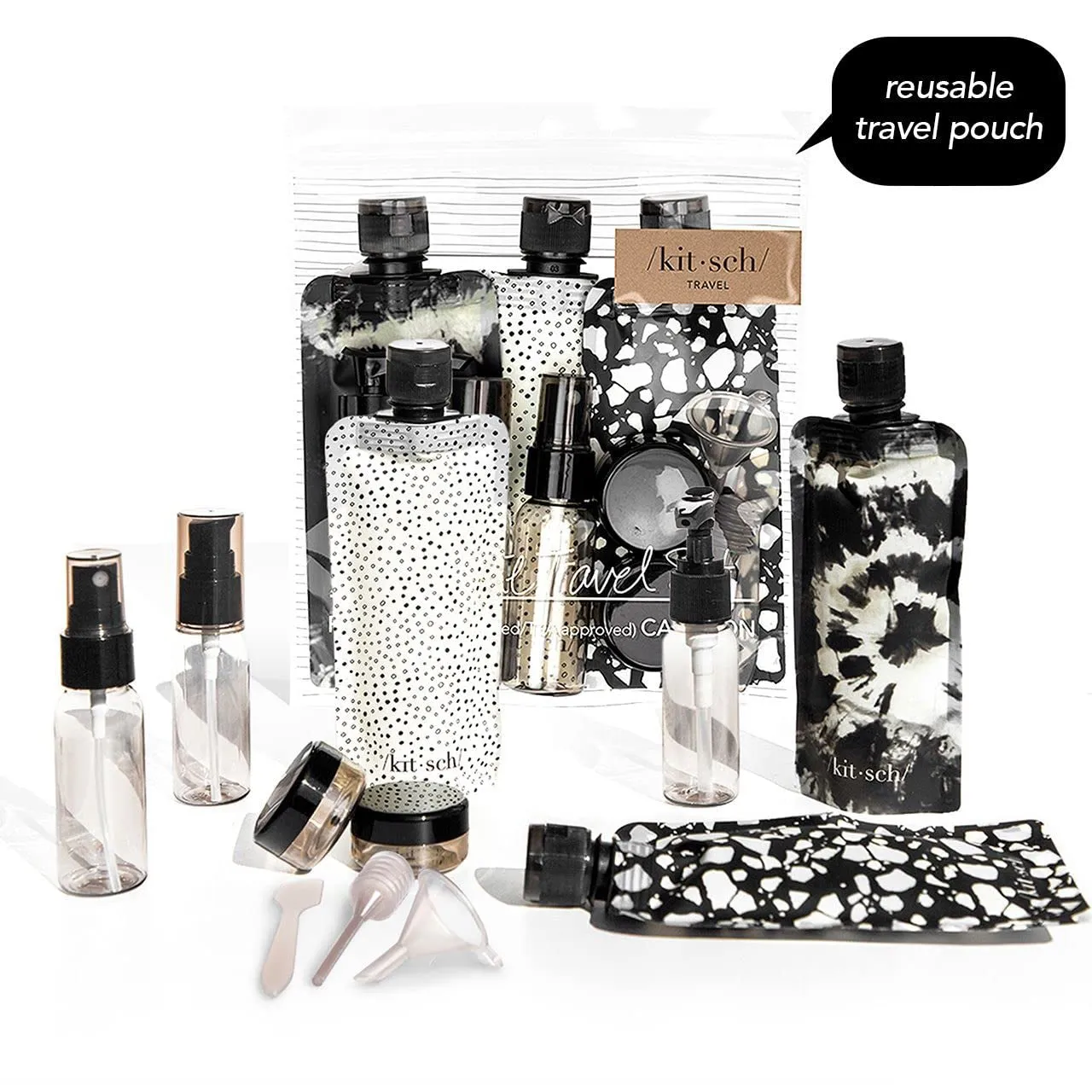 Travel Bottles for Toiletries - TSA Approved Bottles, Refillable, Leak-Proof Travel Size Containers, Essentials Kit for Shampoo, Conditioner, Lotion and More, Valentines Gift - 11 Pack