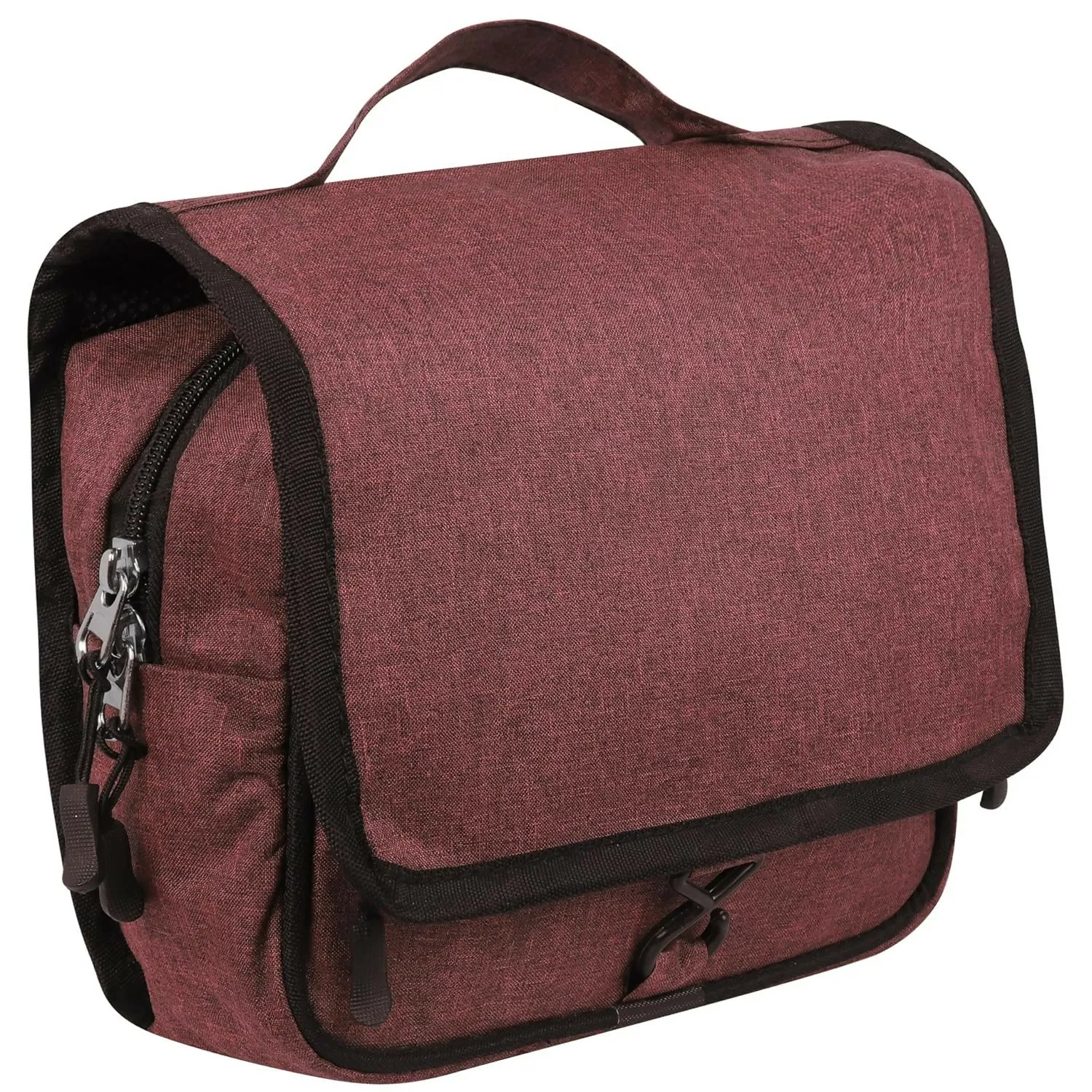 Travel Makeup & Toiletry Organizer Bag (Maroon)