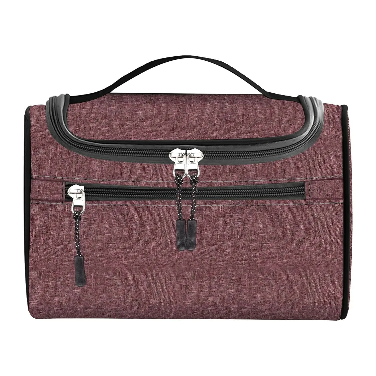 Travel Makeup & Toiletry Organizer Bag (Maroon)