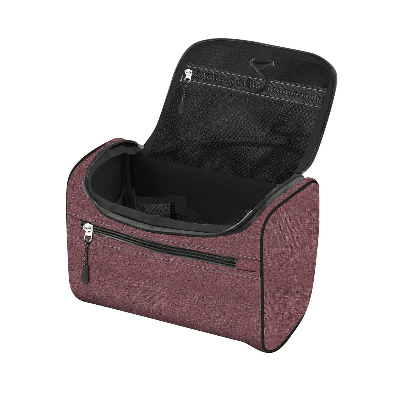 Travel Makeup & Toiletry Organizer Bag (Maroon)