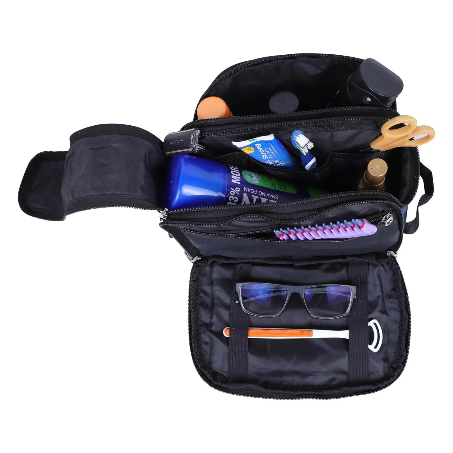 Travel Makeup & Toiletry Organizer Bag (Maroon)