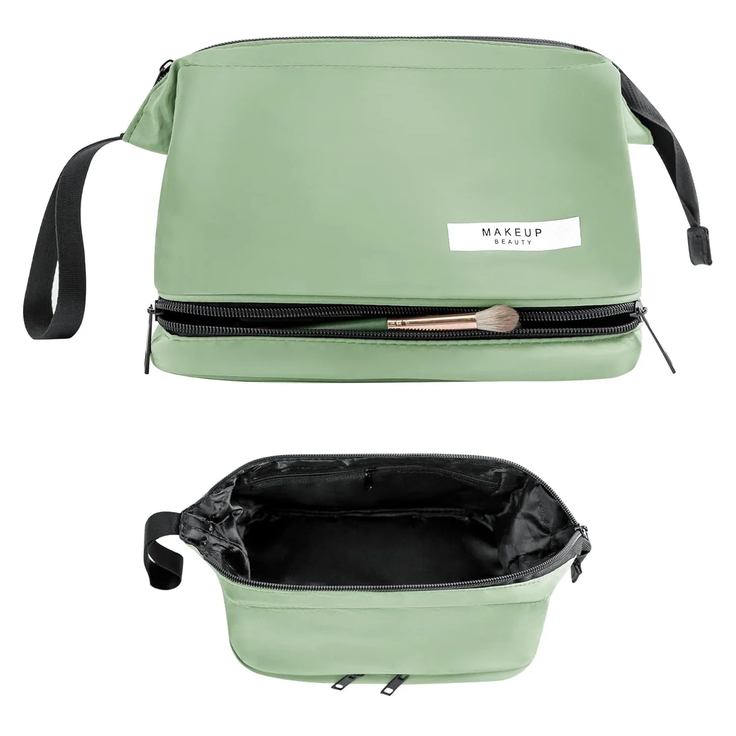 Travel Makeup Bag Cosmetic Bag Makeup Bag Toiletry Bag for Women and Men (Green)