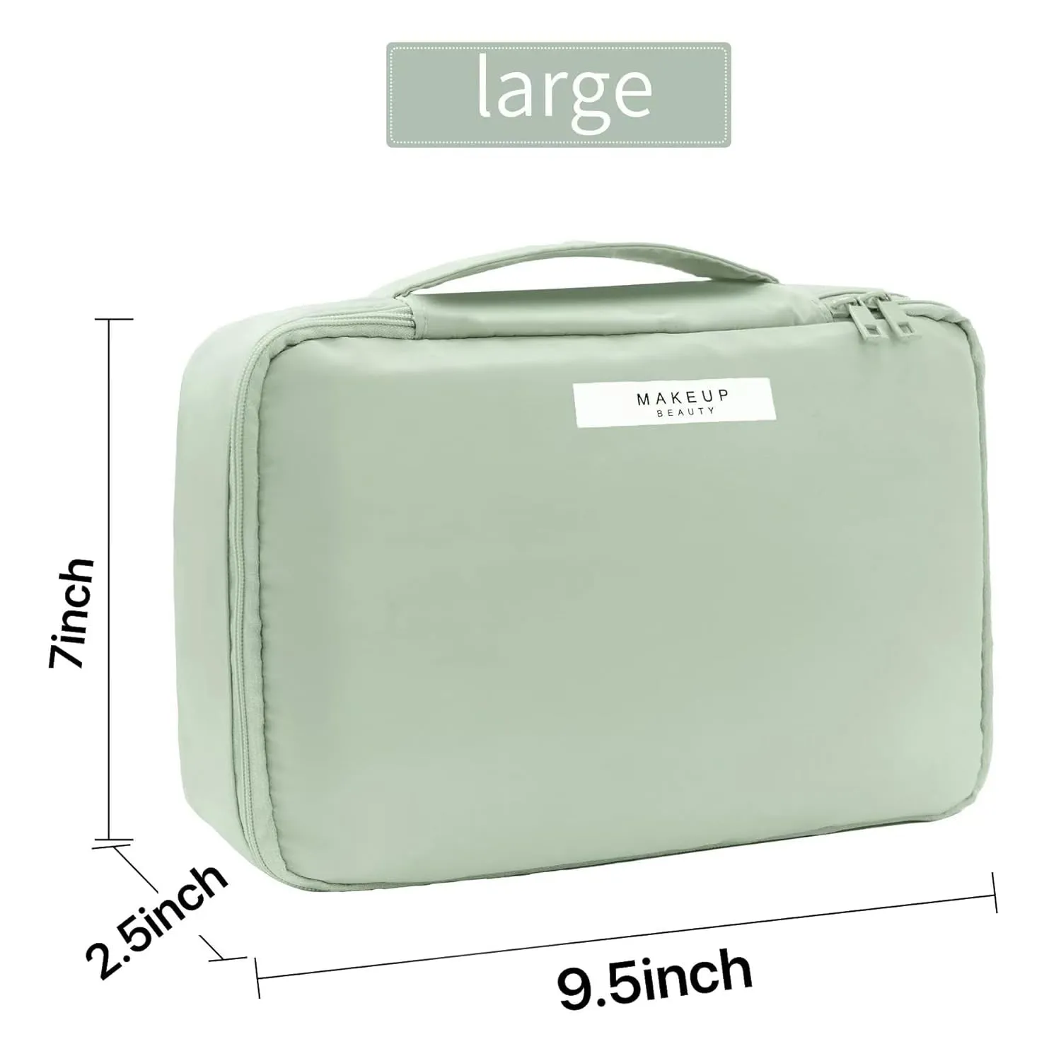 Travel Makeup Bag Cosmetic Bag Makeup Bag Toiletry Bag for Women and Men (Green)