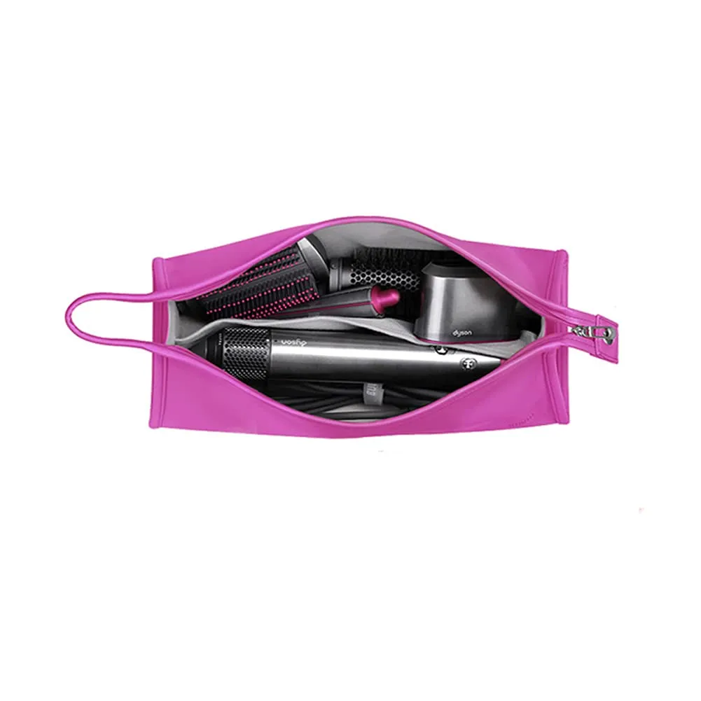 Travel Storage Bag Compatible with Dyson Airwrap Styler, Shark Flexstyle Air Styling & Drying System, Portable Carrying Case Organizer for Airwrap Styler and Attachments,Pink