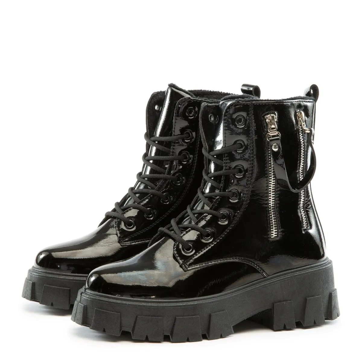 Trenton Lace-Up Combat Booties