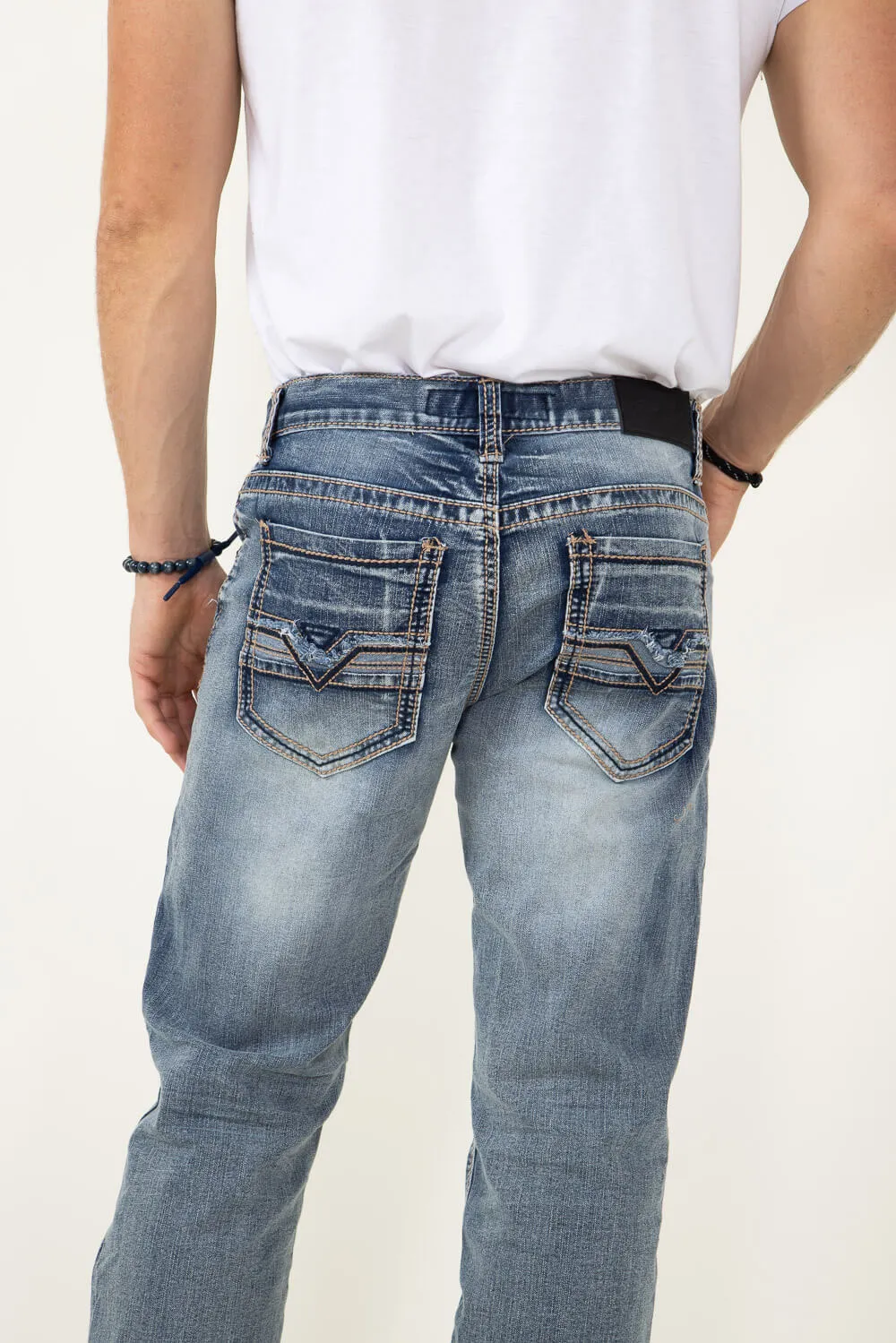 True Luck Arlington Bootcut Stretch Jeans for Men | TL17150019