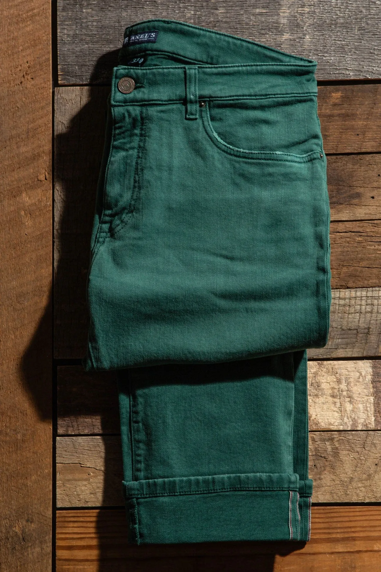 Tucson Selvedge Denim In Green