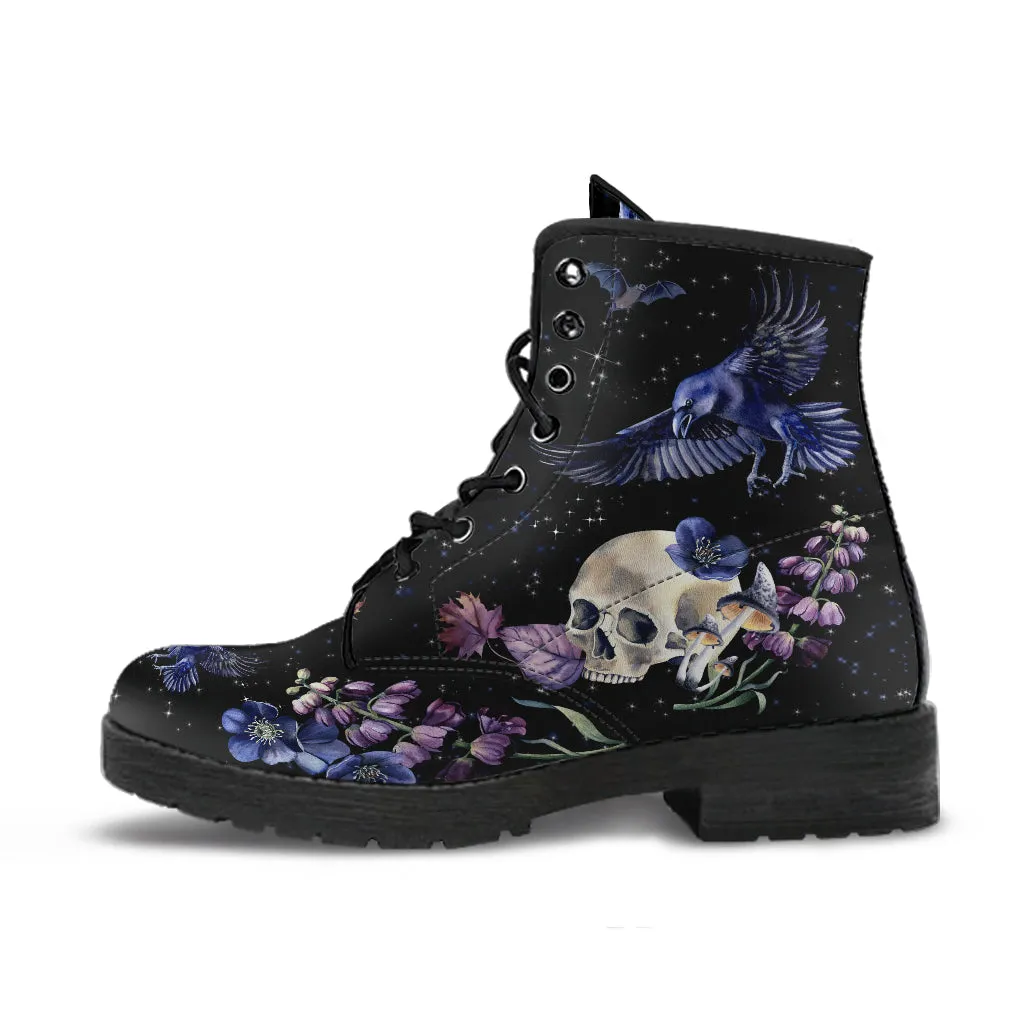 Twilight Ravens Vegan Combat Boots