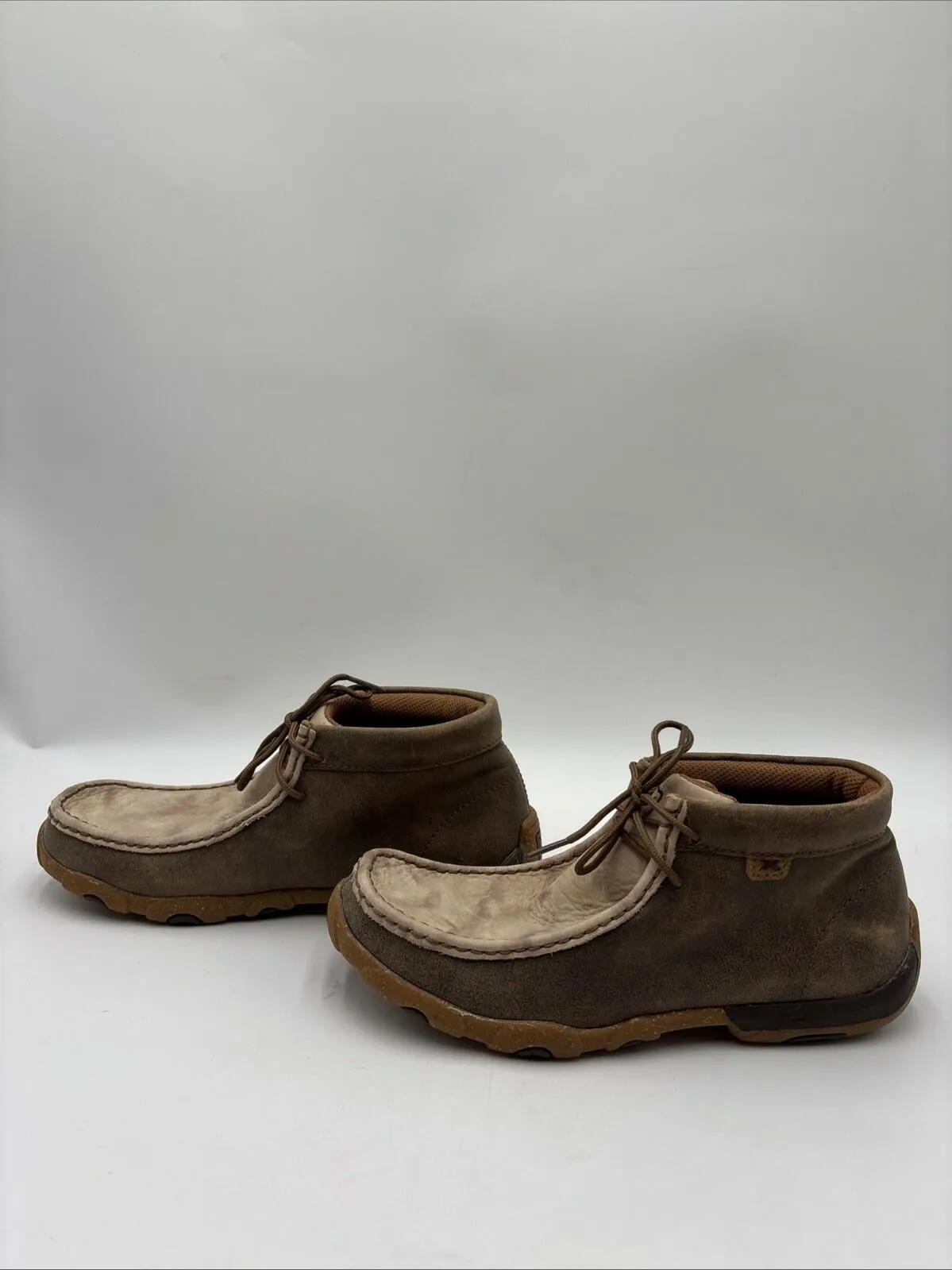 Twisted X Women's Chukka Driving Moc Brown Size 8.5M - Very Good