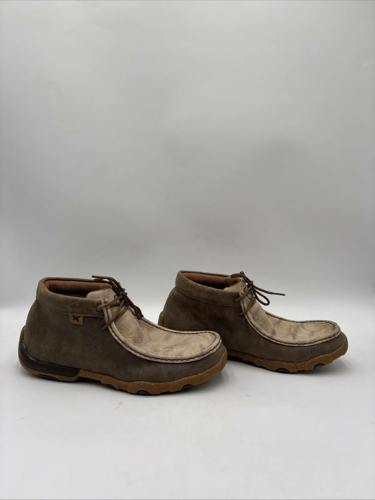 Twisted X Women's Chukka Driving Moc Brown Size 8.5M - Very Good