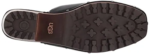 UGG Women's Judi Clog, Black Leather, 12