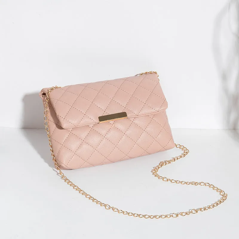 Unique Women's Style Diamond Pattern Embroidered Crossbody Bags