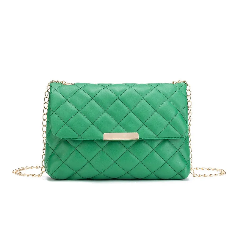 Unique Women's Style Diamond Pattern Embroidered Crossbody Bags