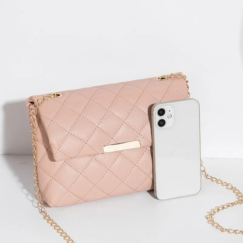 Unique Women's Style Diamond Pattern Embroidered Crossbody Bags