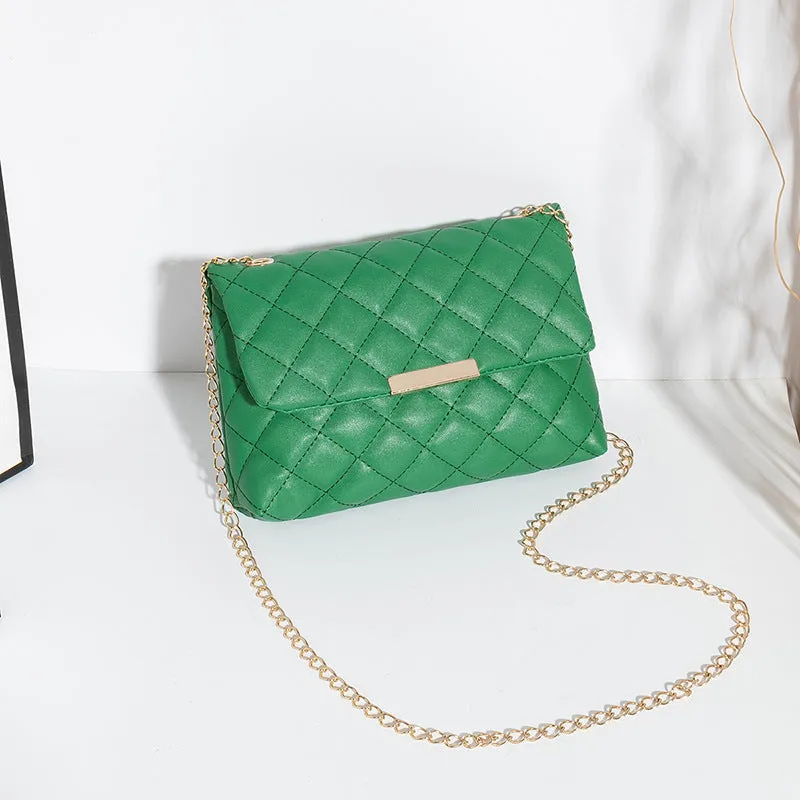 Unique Women's Style Diamond Pattern Embroidered Crossbody Bags