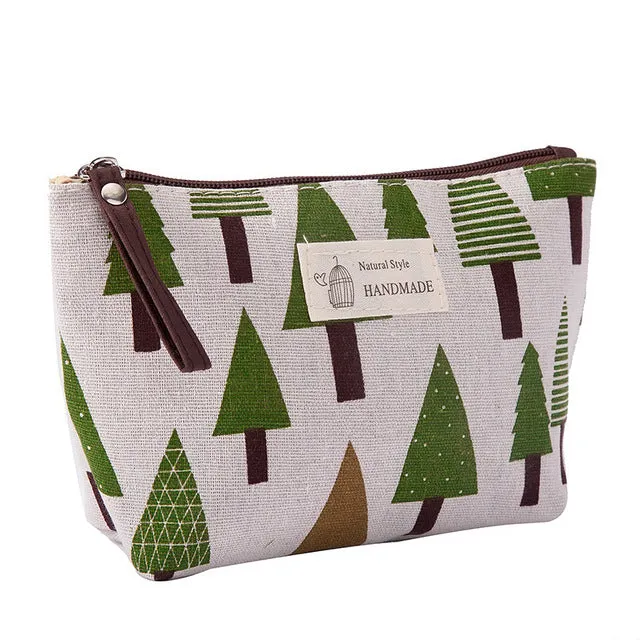 UniStyle Women Plaid Travel Cosmetic Bag
