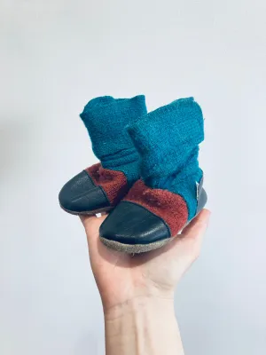 Upcycled Wool Booties // 6-12M