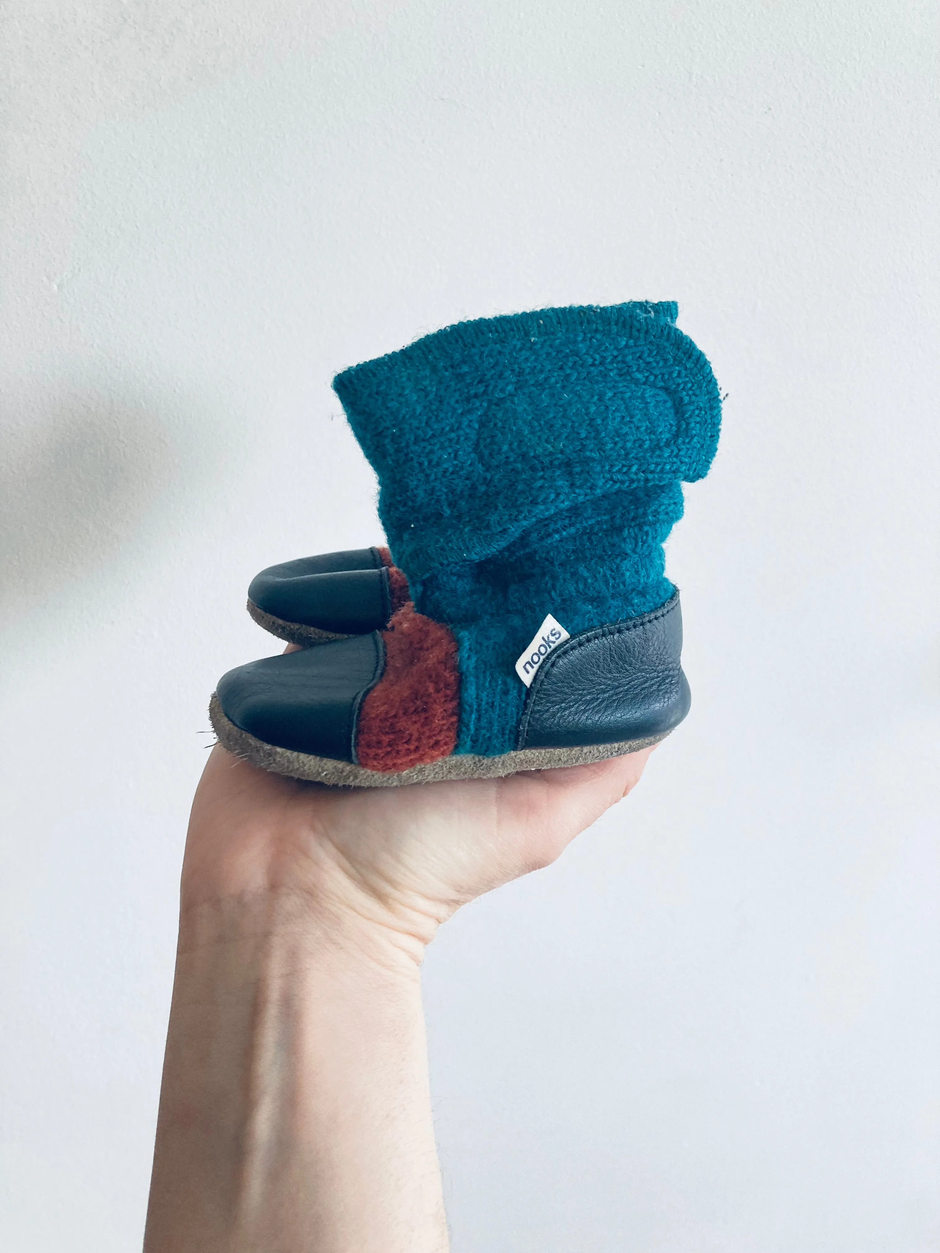 Upcycled Wool Booties // 6-12M
