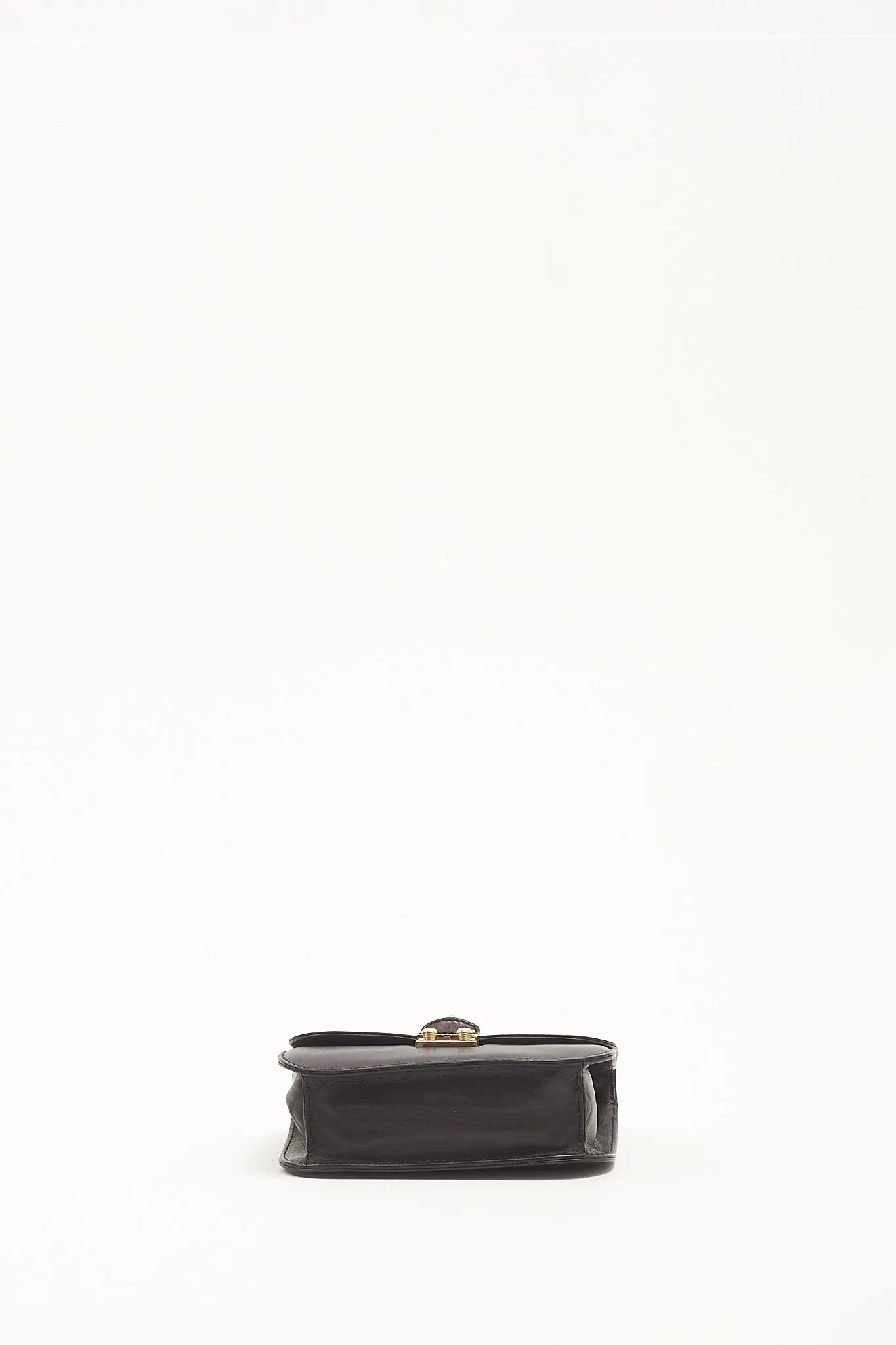 Valentino Black Leather Rockstud Crossbody Chain Bag