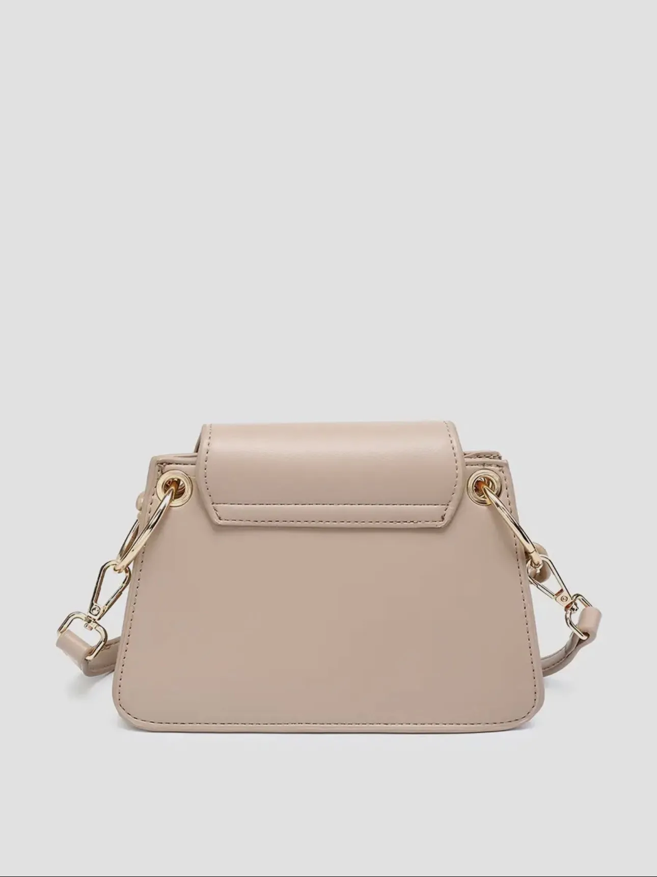 Vegas Satchel Bag: Taupe