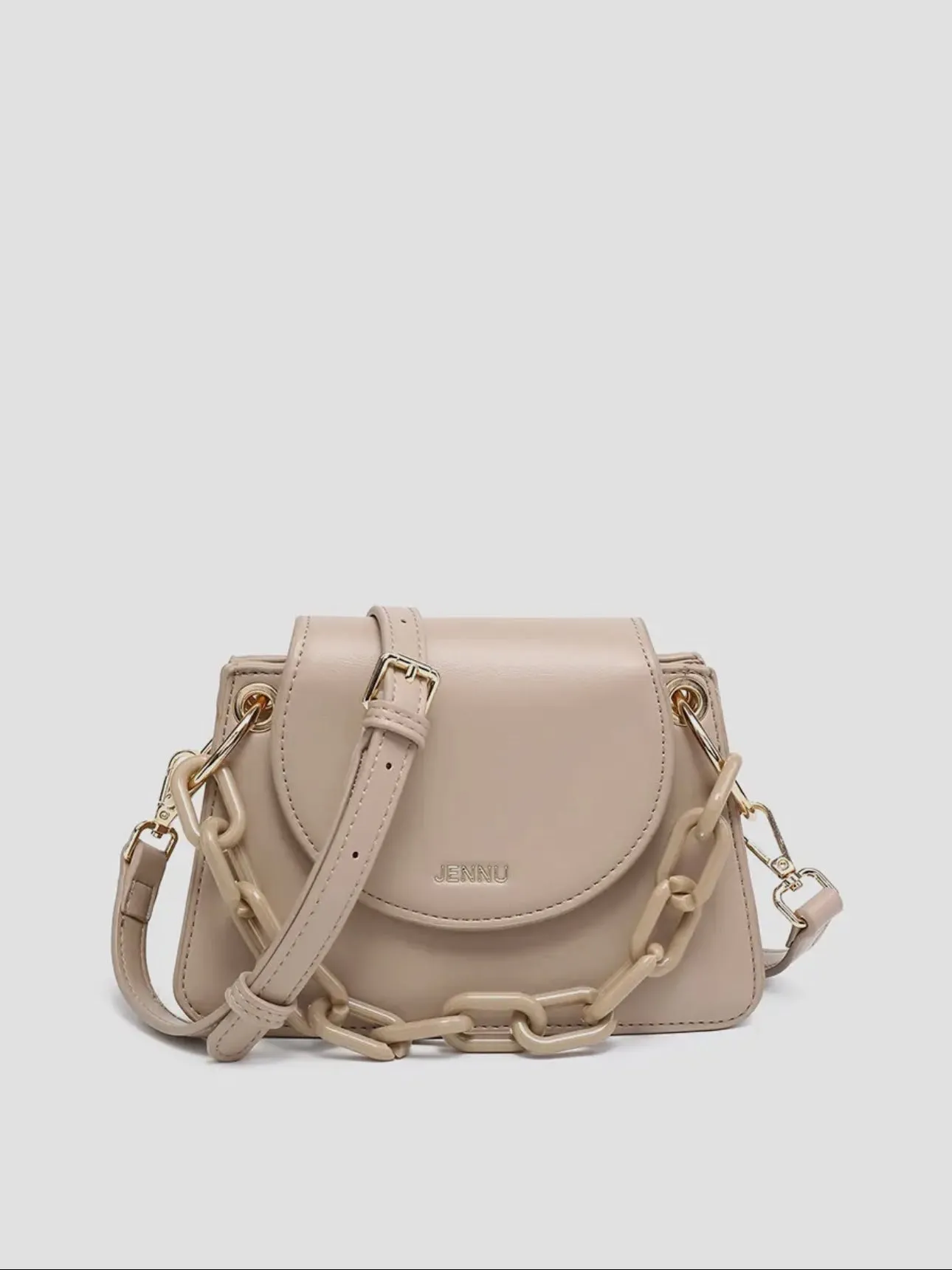 Vegas Satchel Bag: Taupe