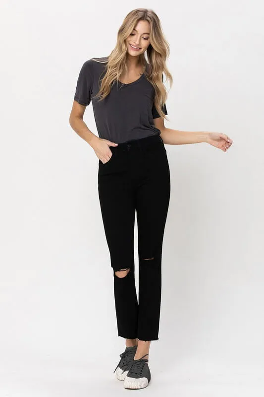 Vervet High Rise Straight Leg Jeans