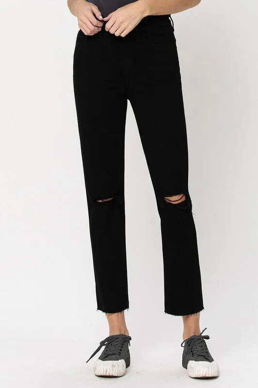 Vervet High Rise Straight Leg Jeans