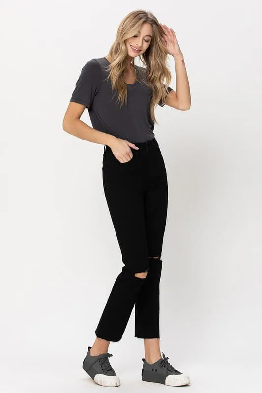 Vervet High Rise Straight Leg Jeans
