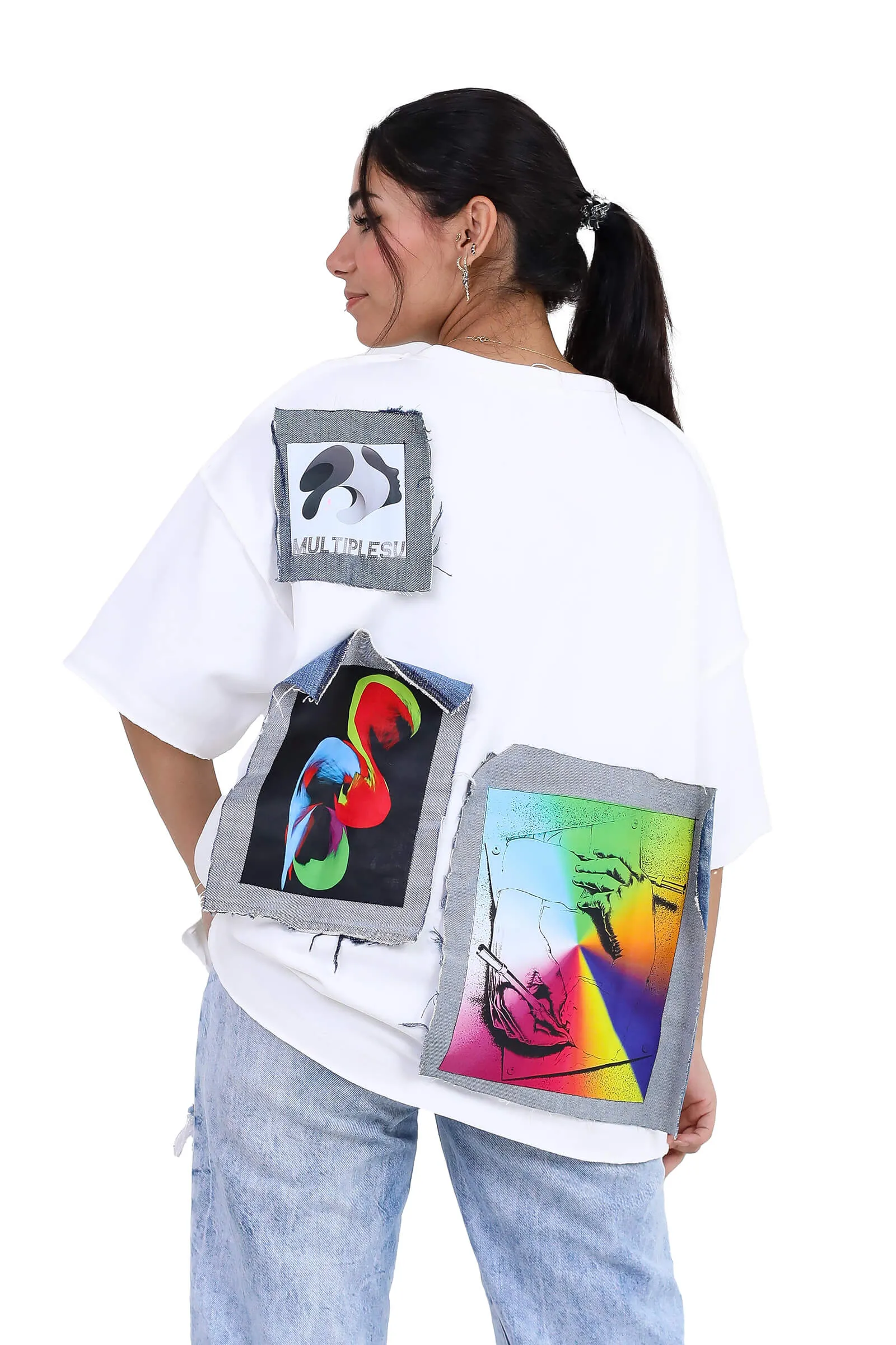 Vibrant Vision Denim Patch Tee