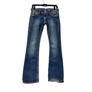 Vigoss Womens Blue Bootcut Denim Jeans Size 1/2 #8259