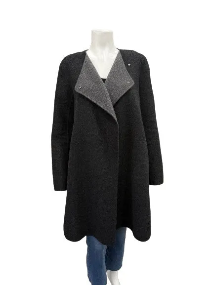 Vince Wool Blend Open Coat -  SMALL