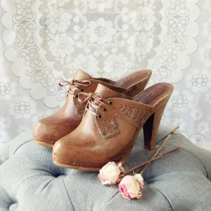 Vintage 70's Lace-up Platforms