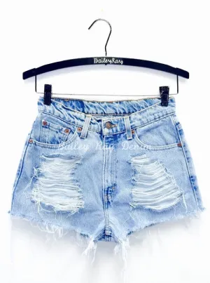 Vintage, High Waisted Levi Shorts - Distressed