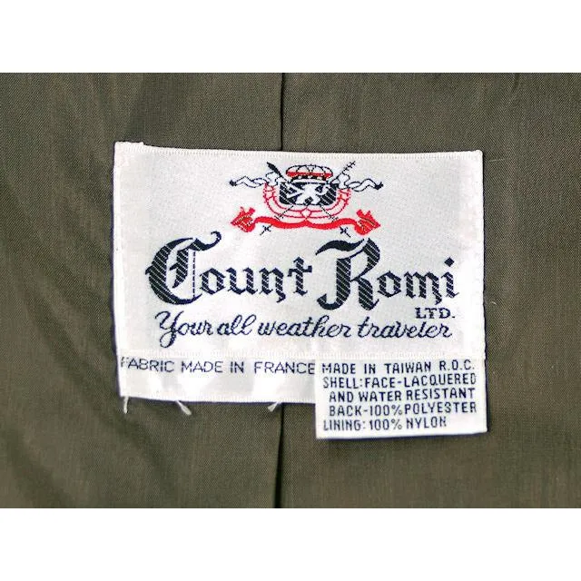 Vintage Leopard Printed Trench Coat  Count Romi 1970s M-L